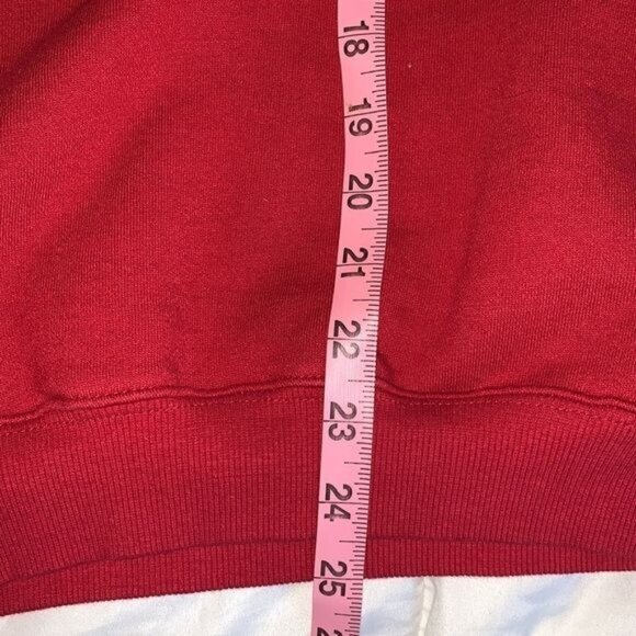 Cabelas Red Crewneck Sweatshirt S Reg/P Normal Cotton/Poly Blend - Picture 8 of 8